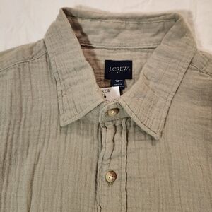 J. Crew Men's Cotton Shirt Sage